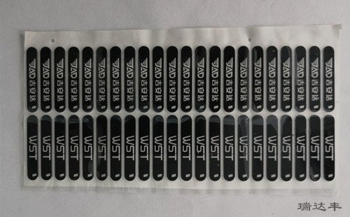 黑色款對講機標(biāo)簽亞克力鏡片